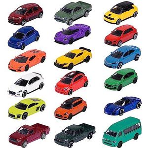 Majorette — Street Cars — Honda E-speelgoedauto (7,5 cm), met vrijloop en vering, kleine modelauto voor kinderen vanaf 3 jaar, transparant, per stuk, kleur - geel