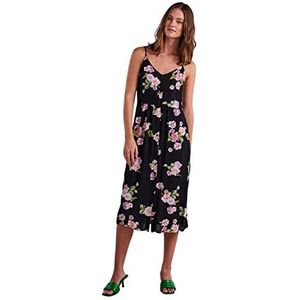 PIECES Dames Pctala Slip Dress Noos Bc Jurk, Zwart/AOP: Big Flower, S EU, Zwart/Aop: big Flower, S