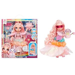 Rainbow High Winter Wonderland - Bella (Roze) - 28 cm Modepop, met Verborgen Magische Sneeuw Die Opborrelt met Water, Geleverd met Sneeuwpop Kit, Geschikt voor Kinderen Van 4-12 Jaar en Verzamelaars