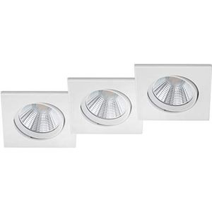 Trio Leuchten LED inbouwlampen Pamir set van 3 650410331, metaal wit mat, incl. 3x 5,5 Watt LED