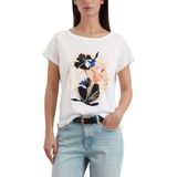 Shirt - Jersey - Ronde Hals - Motiefprint - Kwartmouw - Normale Pasvorm