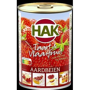 HAK Taart & Vlaaifruit Aardbeien 6 x 430 g