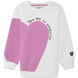 Tuc Tuc BIGHEART Downtown Sweatshirt voor meisjes, wit/wit, 3 jaar