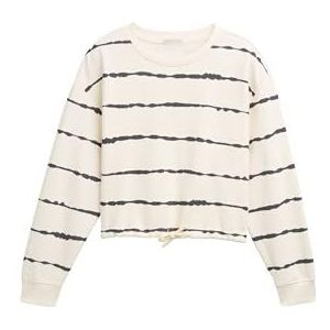 TOM TAILOR Sweatshirt voor meisjes, 37693 - Tie Dye Stripe Black, 140