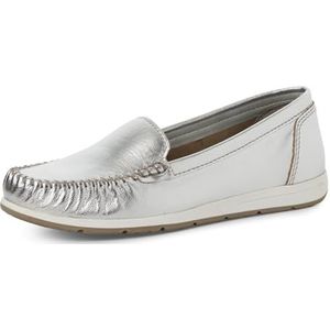 Marco Tozzi 2-24600-42 mocassin voor dames, zilver, 41 EU, zilver, 41 EU