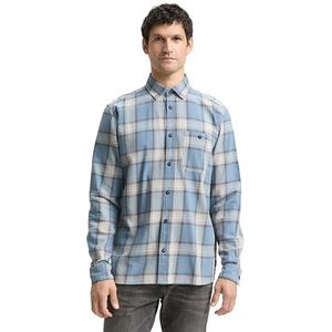 TOM TAILOR - Overhemd - Ecru - Geruit - Lange Mouw