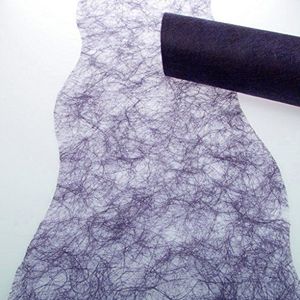 Deko AS GmbH Sizoflor tafelband gegolfde snede violet ca. 25 cm rol 25 meter 60W 028-R