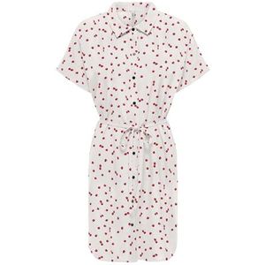 ONLY Dames Onlnova Life Vis Ayla Shirt Dress AOP, cloud dancer, M