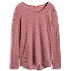 edc by ESPRIT Dames shirt met lange mouwen, roze (Dark Old Pink), L