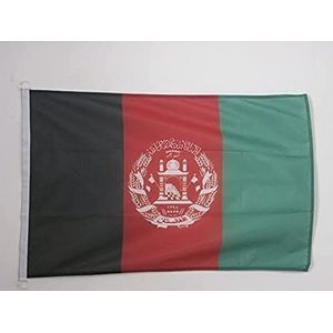 Nautische vlag Afghanistan 45x30cm - Afghaanse bootvlag 30 x 45 cm - AZ VLAG