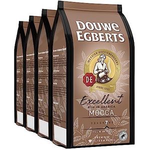 Douwe Egberts Filterkoffie Aroma Variaties Mocca Premium (1 Kilogram - Intensiteit 07/09 - Dark Roast Koffie) - 4 x 250 Gram
