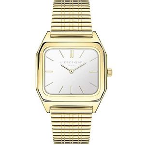 Liebeskind Dames analoog kwarts horloge met roestvrij stalen armband LT-0351-MQ, goud