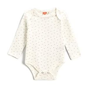 Koton Bedrukte bodysuit met lange mouwen, katoen, body voor baby, Roze Design (01F), 0/3 mes