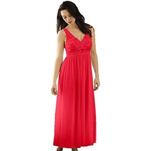 Shadowline Dames Classy Nightgowns for Women, elegante slaapkleding voor dames, 1 stuks, rood, M