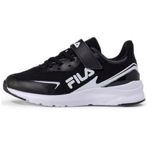 FILA Crusher V Kids Hardloopschoenen voor kinderen, uniseks, Zwart Wit, 33 EU