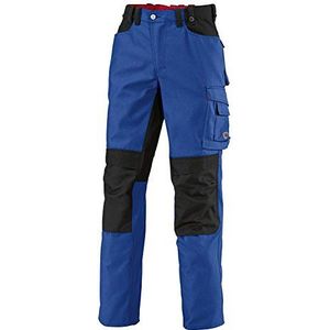 BP Workwear 1789-555-13 werkbroek - elastiek in de rug - tailleplooien - normale pasvorm - maat: 50s - kleur: koningsblauw/zwart