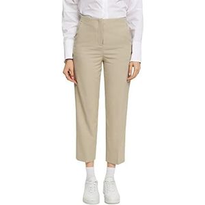 ESPRIT Collection Slimme cropped broek, Dusty Green., 36