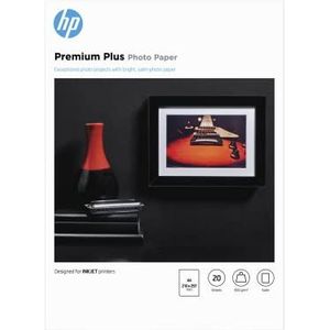 HP Premium Plus-fotopapier, satijn, 300 gr/m2, A4, 20 vellen