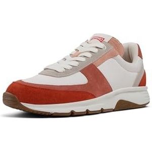 Sneakers - Color-Blocking - Leer/Suède - Platte Hak - Wide Fit