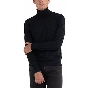 Replay Heren pullover coltrui wol, zwart (Black 098), XS, 098 Black, XS