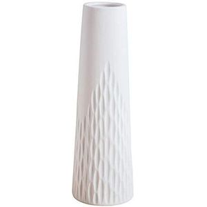 VanEnjoy 10 inch Desktop Minimalistische Witte Keramische Vazen Home Office Decoratie, Unieke Speckle Finish Bud Vaas voor Bloemen