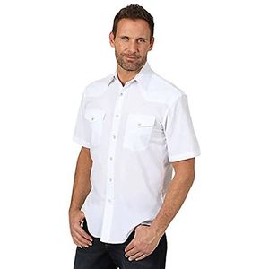 Wrangler Heren Sport Western Basic Two Pocket korte mouw Snap Shirt