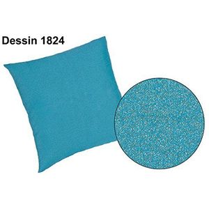 Best Selection-Line rug-/sierkussen, verschillende dessins, katoen/polyester, 40x40x12cm 1824 - lichtblauw