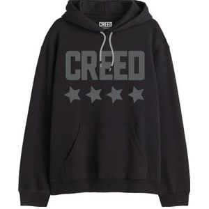 cotton division Herentrui met capuchon, Zwart, M