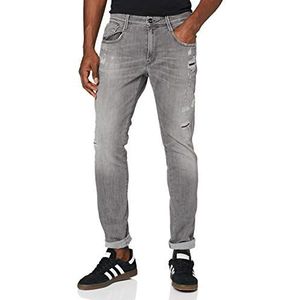 Replay Anbass Aged Jeans voor heren, Grijs (0961 Medium Grey), 32W x 36L