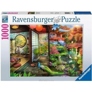 Theehuis in Japanse Tuin (1000 stukjes) - Ravensburger Puzzel