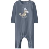 NAME IT - NBMRENAN - Nachtkledij - Duifblauw - Jersey - Lang/maxi