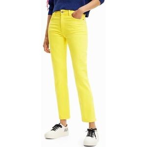 Desigual Casual broek voor dames, geel, 44