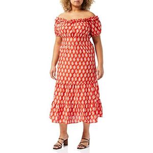 Joe Browns Vrouwen Easy Going Maxi Zomerjurk Casual, Rood, 6