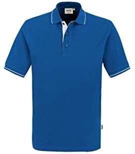 HAKRO 803 Polo shirt Korte mouw koninklijk/wit