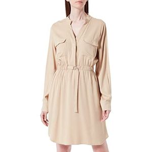 usha BLUE LABEL dames jurk met lange mouw, beige, XXL