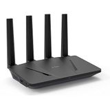GL.iNet GL-AX1800 (Flint) WiFi 6-router - Dual-band Gigabit draadloze internetrouter | 5 x 1G Ethernet-poorten | Tot 120 apparaten | Geweldige OpenVPN- en WireGuard-snelheid | WPA3-beveiliging | MU-MIMO | 802.11ax
