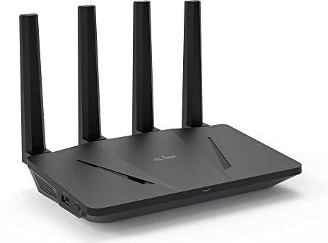 GL.iNet GL-AX1800 (Flint) WiFi 6-router - Dual-band Gigabit draadloze internetrouter | 5 x 1G Ethernet-poorten | Tot 120 apparaten | Geweldige OpenVPN- en WireGuard-snelheid | WPA3-beveiliging | MU-MIMO | 802.11ax