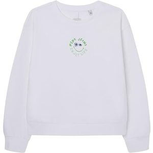 Pepe Jeans Omara Sweatshirt voor meisjes, wit (wit), 14 jaar, Wit (wit), 14 jaar