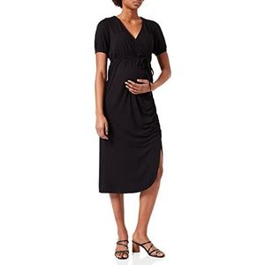 Supermom Damesjurk Nursing korte mouwen zwarte jurk, Black - P090, 38 NL