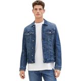 TOM TAILOR Heren 1040165 Jeansjack, 10119-Used Mid Stone Blue Denim, S, 10119 - Used Mid Stone Blue Denim, S