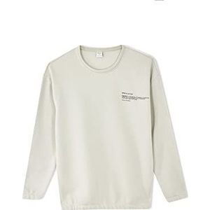 DeFacto Trui met lange mouwen voor heren - ronde hals sweatshirt voor heren (zand, S), zand, S