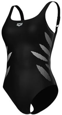 ARENA Milena Wing Back - Eendelig Badpak - Zwart - Gerecycled Polyamide