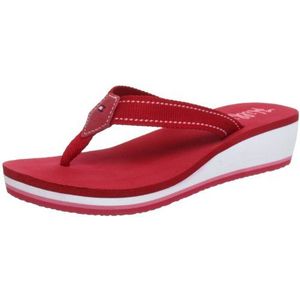 Tommy Hilfiger Maybel JR 1 teenslippers voor meisjes, Rood Tango Red 611, 27 EU