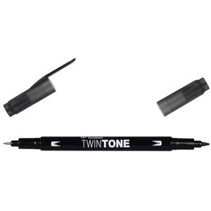 TWINTONE-33 viltstift, dubbele punt, zwart