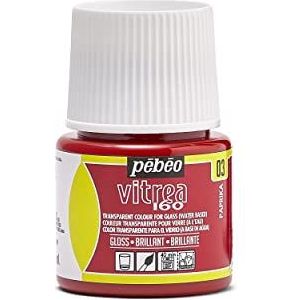 Pebeo Vitrea 160 Glossy Glasverf, 45 ml, Paprika