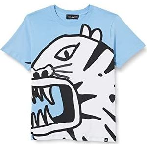 Desigual TS_milagrosa T-shirt voor meisjes, Blauw, 3-4 Jaren