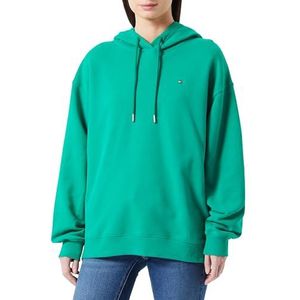 Tommy Hilfiger Dames CRV REG VLAG OP BORST HOODIE Olympisch Groen 46, Olympisch Groen, 72