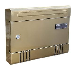 Kippen 10006MB - brievenbus model ""MAXI HOUSE"" in de kleur brons. Afmetingen: 290 x 365 x 70 mm.