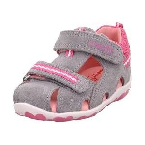 Superfit Fanni Sandalen voor meisjes, Grijs Roze 2500, 23 EU