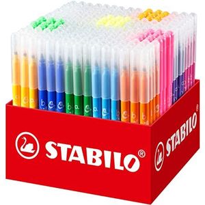 STABILO Trio A-Z Viltstift, 240 stuks, met 20 verschillende kleuren